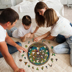 Puzzle en bois fantaisiste - Arbre de vie mystérieux