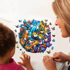 Whimsical Wooden Jigsaw Puzzle-Beautiful Butterflies