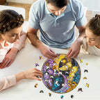 Whimsical Wooden Jigsaw Puzzle-Galaxy Butterflies