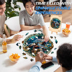 Puzzle en bois fantaisiste - Tortue en relief