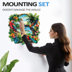Casse-tête en bois fantaisie - perroquet tropical