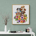 Whimsical Wooden Jigsaw Puzzle-Cute Dogs