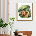 Whimsical Wooden Jigsaw Puzzle- Leisurely snail