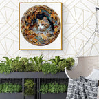 Puzzle en bois fantaisiste-Chat 3D