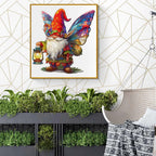 Whimsical Wooden Jigsaw Puzzle- christmas gnome