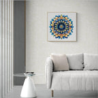 Whimsical Wooden Jigsaw Puzzle- Peacock Feather Mandala