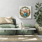 Whimsical Wooden Jigsaw Puzzle-Angelic Garden