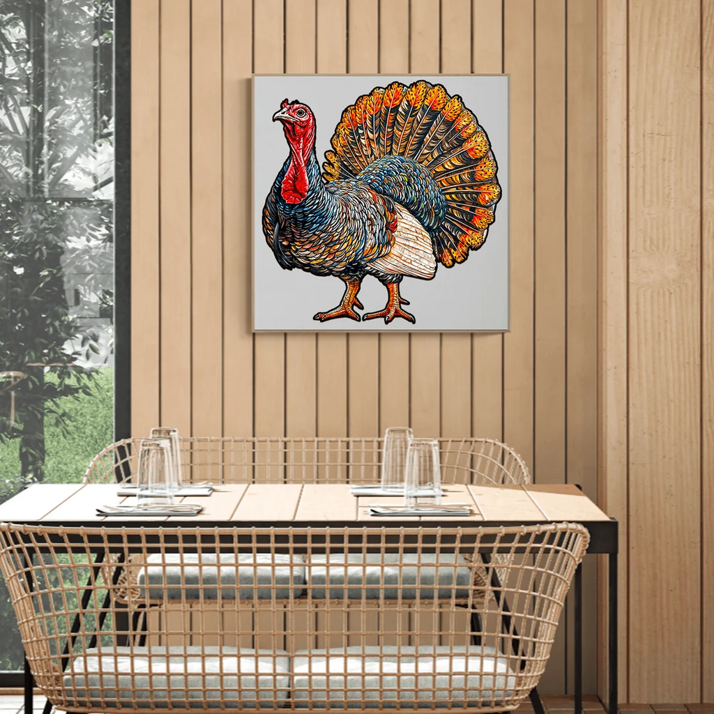 Whimsical Wooden Jigsaw Puzzle- Turkey