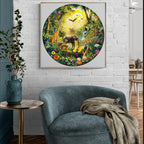 Whimsical Wooden Jigsaw Puzzle- Animal Party