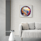Whimsical Wooden Jigsaw Puzzle-Santorini