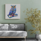 Whimsical Wooden Jigsaw Puzzle- Elegant owl