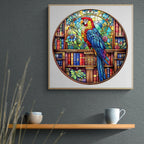 Whimsical Wooden Jigsaw Puzzle- library parrot