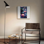 Whimsical Wooden Jigsaw Puzzle-moon Lotus