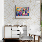 Whimsical Wooden Jigsaw Puzzle- Colored owl