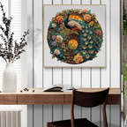 Ausgefallenes Holz-Puzzle – Yin-Yang-Pfau