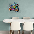 Ausgefallenes Holz-Puzzle – Motorrad