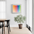 Casse-tête en bois fantaisiste - Dégradé arc-en-ciel