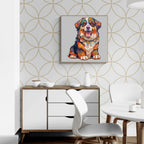 Ausgefallenes Holz-Puzzle-Berner Sennenhund
