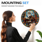 Whimsical Wooden Jigsaw Puzzle- The Maine Cat Library