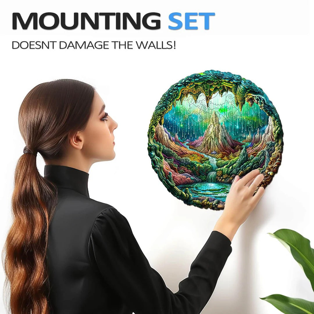 Whimsical Wooden Jigsaw Puzzle- 3D aurora-1
