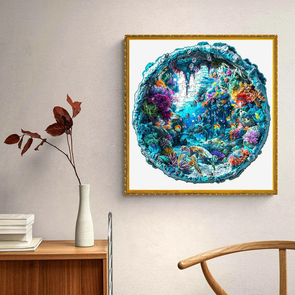 Whimsical Wooden Jigsaw Puzzle- 3D seabed