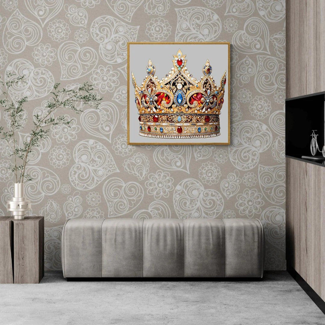 Whimsical Wooden Jigsaw Puzzle- Beautiful Crown