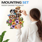Whimsical Wooden Jigsaw Puzzle-Cute Dogs