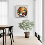 Whimsical Wooden Jigsaw Puzzle- Kitten in autumn