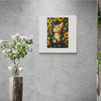 Whimsical Wooden Jigsaw Puzzle- Sunflower and Cat