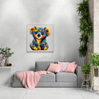 Whimsical Wooden Jigsaw Puzzle- Colorful koala