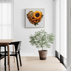 Whimsical Wooden Jigsaw Puzzle- sunflower