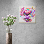 Whimsical Wooden Jigsaw Puzzle- Rainbow cloud