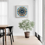 Whimsical Wooden Jigsaw Puzzle- Peacock Feather Mandala
