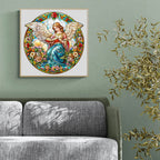 Whimsical Wooden Jigsaw Puzzle-Angelic Garden