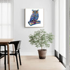 Whimsical Wooden Jigsaw Puzzle- Elegant owl