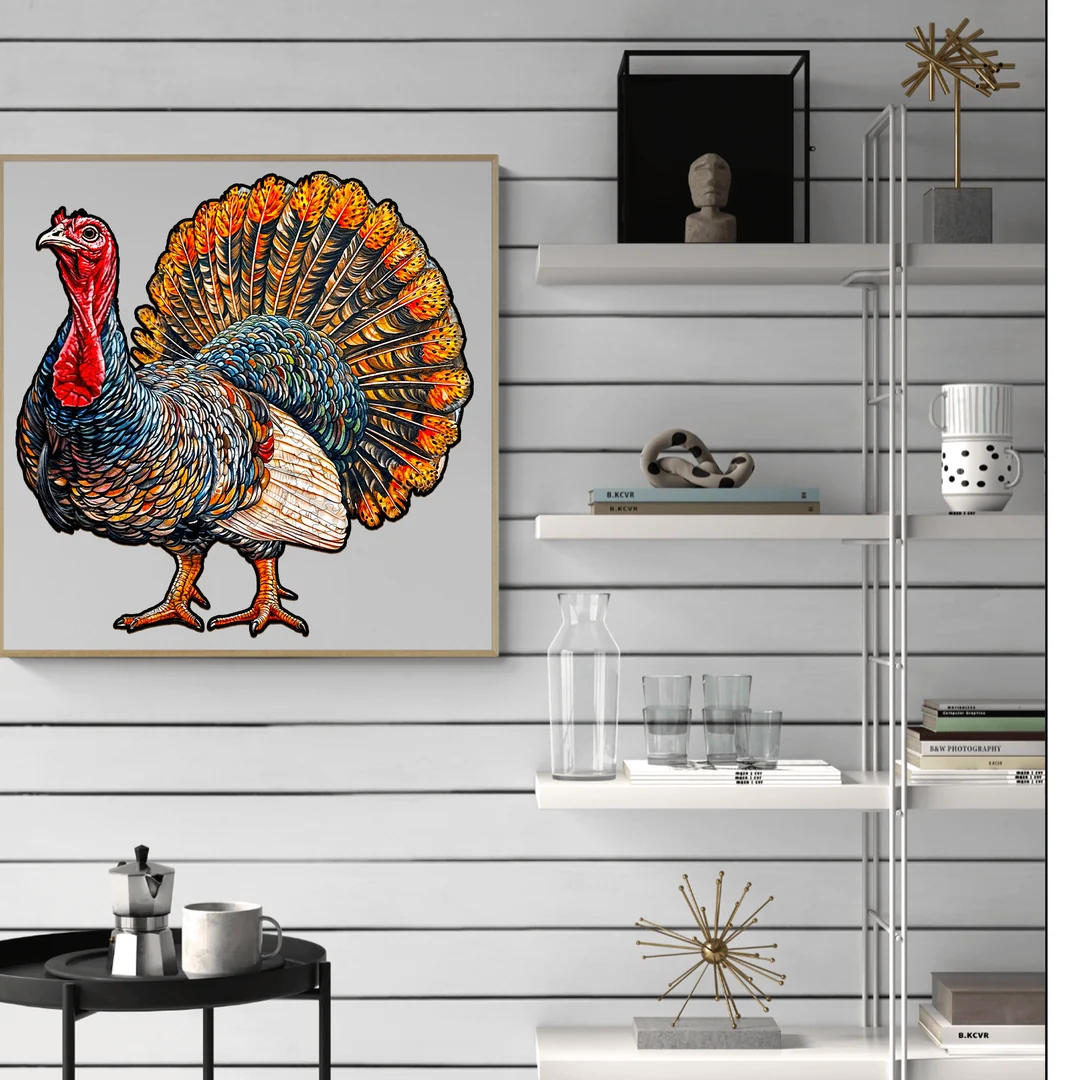 Whimsical Wooden Jigsaw Puzzle- Turkey