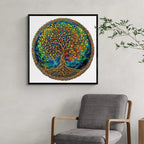 Puzzle en bois fantaisiste - Arbre de vie mystérieux