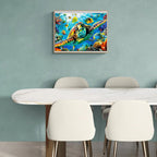 Whimsical Wooden Jigsaw Puzzle-Turtle Explorer