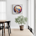 Whimsical Wooden Jigsaw Puzzle-Santorini