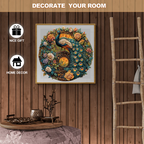 Ausgefallenes Holz-Puzzle – Yin-Yang-Pfau