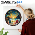 Whimsical Wooden Jigsaw Puzzle- Sunset Beach