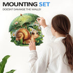 Whimsical Wooden Jigsaw Puzzle- Leisurely snail