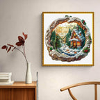Whimsical Wooden Jigsaw Puzzle- 3D Christmas House - 1