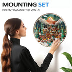 Whimsical Wooden Jigsaw Puzzle- 3D Christmas town