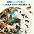 Puzzle en bois fantaisiste - Cheval 3D