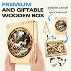 Puzzle en bois fantaisiste - Cheval 3D