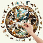 Puzzle en bois fantaisiste - Cheval 3D