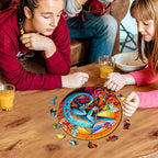 Verspieltes Holzpuzzle – Einzigartiges Chamäleon