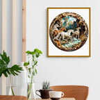 Puzzle en bois fantaisiste - Cheval 3D