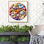 Whimsical Wooden Jigsaw Puzzle- Colorful Shells